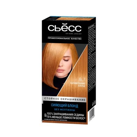 Краска для волос Сьёсс SalonPlex 8-7 Карамельный блонд
