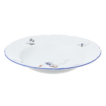Набор тарелок глубоких 23см 6шт  Bernadotte декор гуси