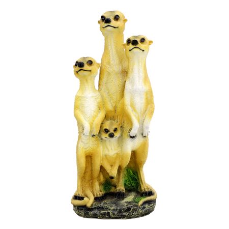 Декоративная садовая фигура Тпк полиформ Сурикаты четверка 51см фигура садовая сурикаты трио 41см полистоун
