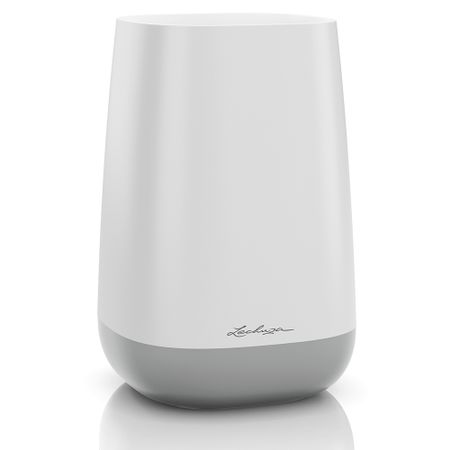 Кашпо с автополивом Lechuza-ваза yula 14х14х21 см бело-серое классическое кашпо lamela sp zo o lilia с вкладышем серое 19х36 4 см