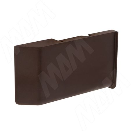 K020 Заглушка для мебельного навеса, пластик, коричневая, левая (K020.C00L.907/RU) k020 заглушка для мебельного навеса пластик белая левая k020 c00l 901 ru