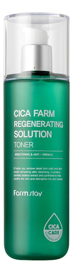 Восстанавливающий тонер для лица Cica Farm Regenerating Solution Toner 200мл лекарственные препараты nita farm преднифарм солютаб 4 мг 20 таб