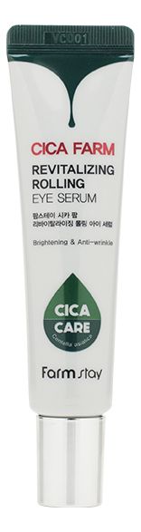 Сыворотка для области вокруг глаз с экстрактом азиатской центеллы Cica Farm Revitalizing Rolling Eye Serum 25мл лекарственные препараты nita farm преднифарм солютаб 4 мг 20 таб