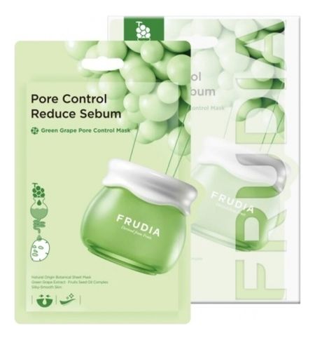 Тканевая маска с экстрактом зеленого винограда Green Grape Pore Control Mask 20мл: Маска 10шт мармелад жевательный madehao с соком зеленого винограда китай 32 г