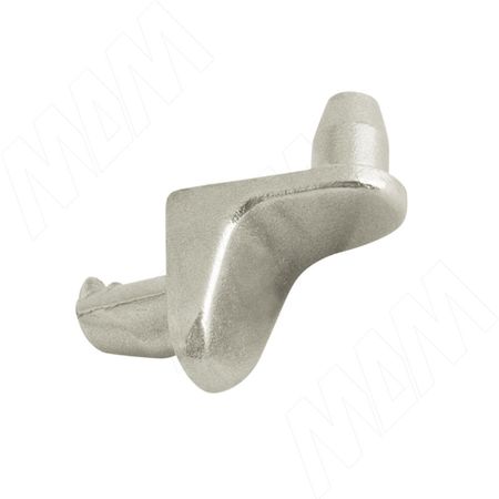 Полкодержатель для деревянных полок с фиксацией, никель (ME04ZNL (1841-07))