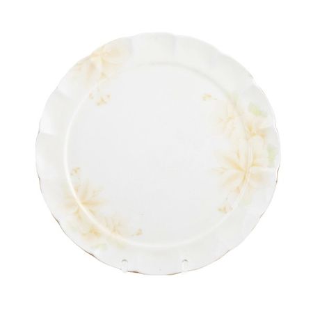 Блюдо круглое Hatori 32 см бело-бежевое