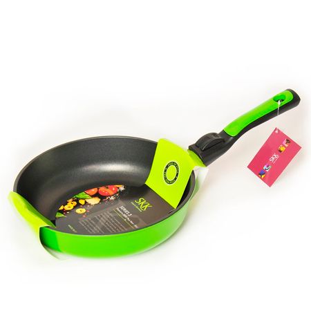 Сковорода SKK Titanium Light 24х6.5 см (зеленый)