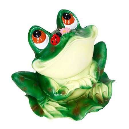 Фигура ТПК Полиформ Лягушка с божьей коровкой из фетра разноцв подсолнухи с божьей коровкой 11051902 6 шт а микс