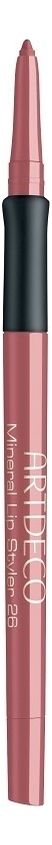 Минеральный карандаш для губ Mineral Lip Styler 0,4г: 26 Mineral Pink Waterflower карандаш для глаз artdeco mineral eye styler минеральный тон 95