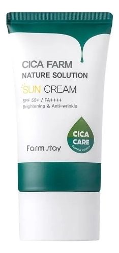 Успокаивающий солнцезащитный крем с центеллой Cica Farm Nature Solution Sun Cream SPF50+ PA++++ 50мл лекарственные препараты nita farm преднифарм солютаб 4 мг 20 таб