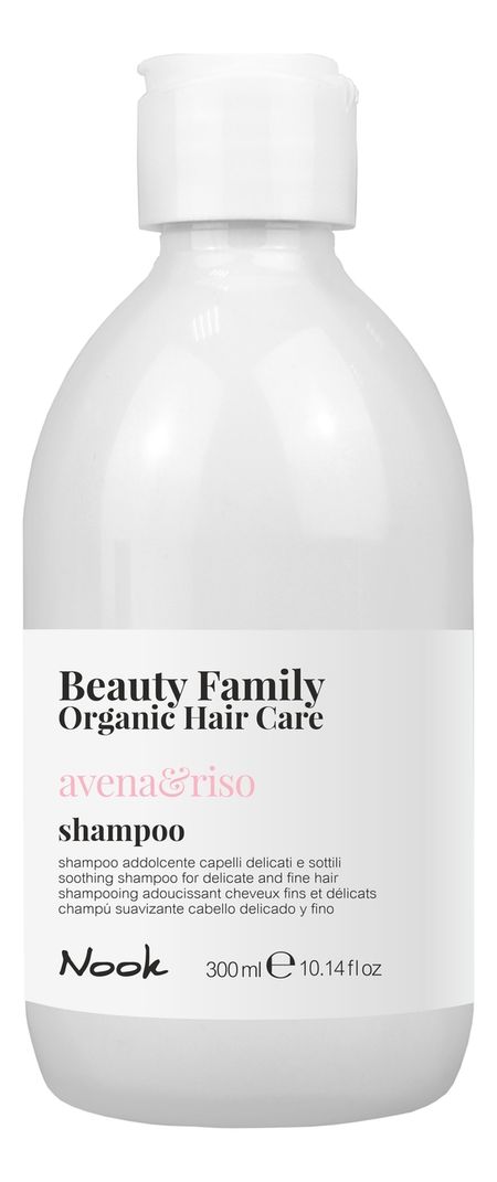 Успокаивающий шампунь для тонких и ломких волос Beauty Family Shampoo Avena & Riso: Шампунь 300мл