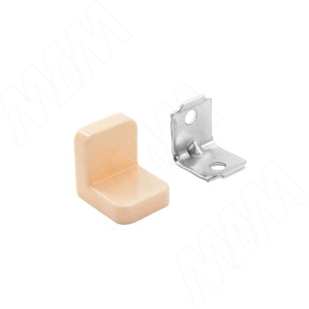 ANGLE Уголок мебельный с пластиковой накладкой 21х21х19 мм, бежевый (PLS20X20X20BG) wink уголок мебельный с пластиковой накладкой 26х26х20 мм бук spc26x26x20be