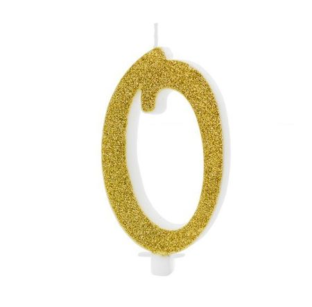 Свеча праздничная Party Deco 0 золотая 10см катарина геннадьевна берсеньева как организовать праздник 1000 идей