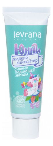 Жидкий детский хайлайтер для лица ЮННИ Сияние падающей звезды 30мл (золотистый)