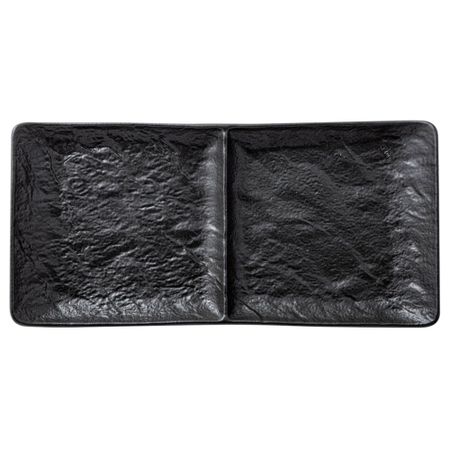 Блюдо Wilmax SlateStone 2 секции 27х13 см