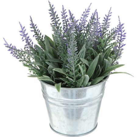 Цветок искусственный в горшке Dpi Лаванда фиолетовый 10х18 см шкатулка лаванда металл 11 5х6 5х4