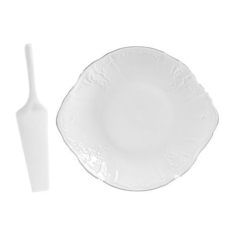 Тарелка для торта Concordia Деколь 27 см с лопаткой