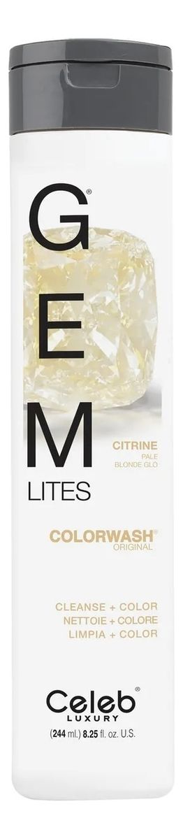 Шампунь для яркости цвета волос Gem Lites Shampoo 244мл: Citrine концентрат для волос wella professionals усилитель яркости а color brilliance