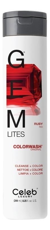 Шампунь для яркости цвета волос Gem Lites Shampoo 244мл: Ruby концентрат для волос wella professionals усилитель яркости а color brilliance