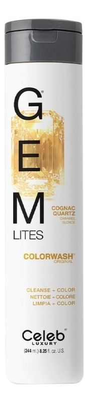 Шампунь для яркости цвета волос Gem Lites Shampoo 244мл: Cognac Quartz концентрат для волос wella professionals усилитель яркости а color brilliance