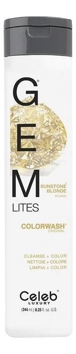 Шампунь для яркости цвета волос Gem Lites Shampoo 244мл: Sunstone Blonde концентрат для волос wella professionals усилитель яркости а color brilliance