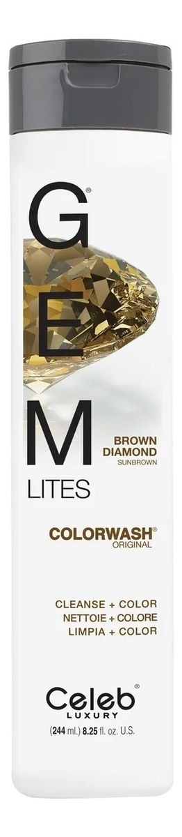 Шампунь для яркости цвета волос Gem Lites Shampoo 244мл: Brown Diamond концентрат для волос wella professionals усилитель яркости а color brilliance