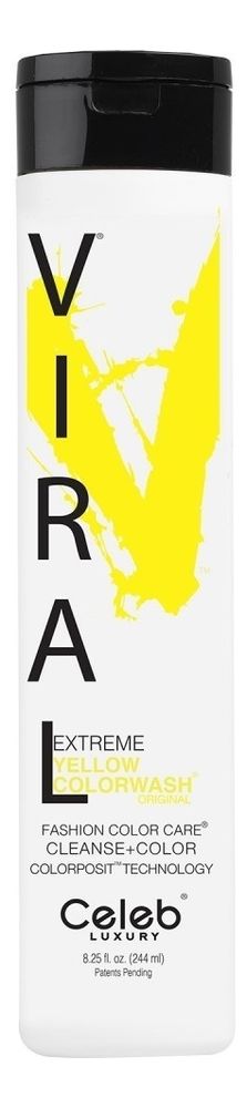 Шампунь для яркости цвета волос Viral Shampoo 244мл: Extreme Yellow концентрат для волос wella professionals усилитель яркости а color brilliance
