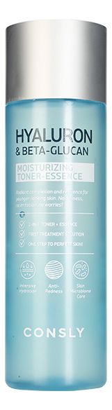 Тонер-эссенция с гиалуроновой кислотой и бета-глюканом Hyaluron & Beta-Glucan Moisturizing Toner-Essence 200мл gls глс бета каротин капс 60