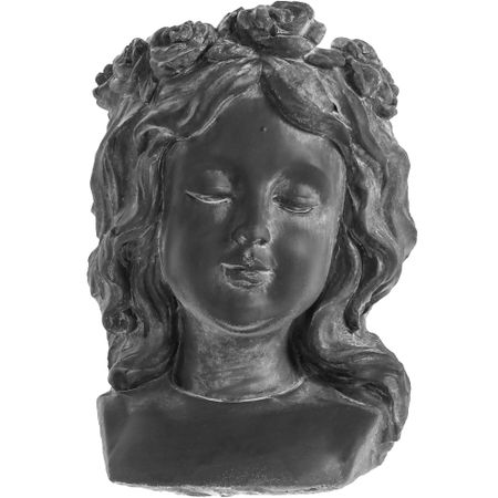 Кашпо Fujian jinda crafts девочка 16х12х25 см серое классическое кашпо lamela sp zo o lilia с вкладышем серое 19х36 4 см