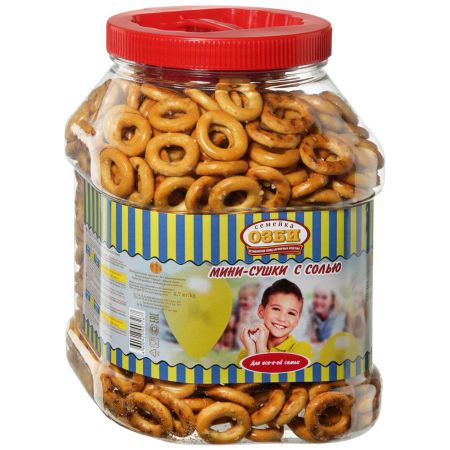 Мини-сушки Семейка ОЗБИ с солью, 700 г