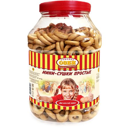 Мини-сушки Семейка ОЗБИ простые 700 г социальный товар мука пшеничная 2 кг