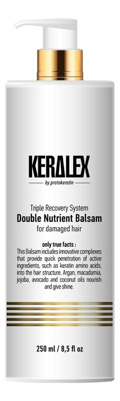 Высокоинтенсивный бальзам для волос дуо-питание Keralex Double Nutrient Balsam: Бальзам 250мл styx chin min balsam