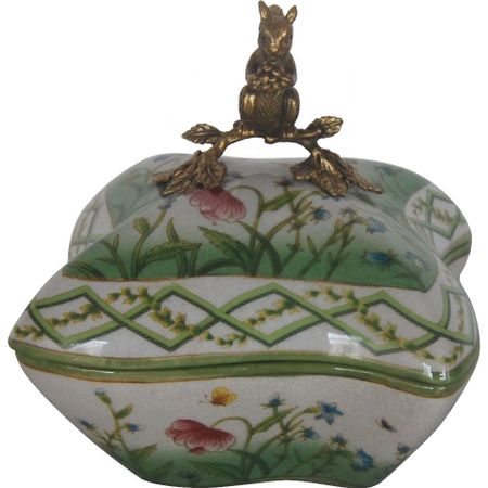 Шкатулка Glasar с белкой 15х15х16 см