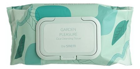 Косметические влажные салфетки Garden Pleasure Cica Cleansing Tissue 100шт салфетки косметические zewa everyday 2 слойные 100шт