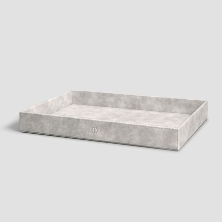 Поднос прямоугольный Togas Данфорд серый 33х45 см