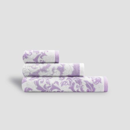 Полотенце Togas Шантильи лаванда с экрю 70х140 см