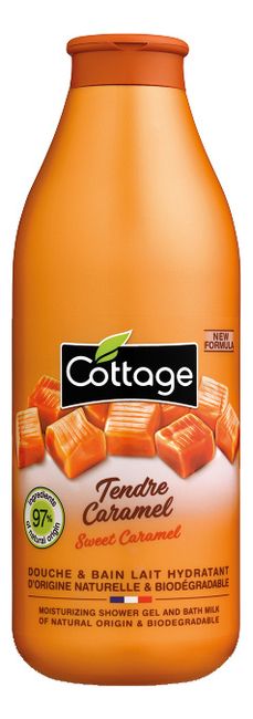 Увлажняющий гель для душа и пена для ванны Moisturizing Shower Gel & Bath Milk Sweet Caramel 750мл