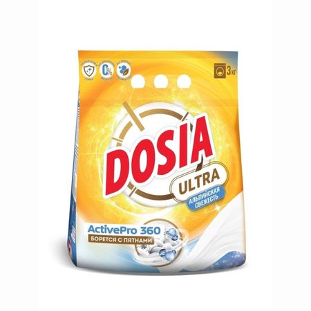 Порошок стиральный Dosia Ultra Альпийская свежесть 3 кг