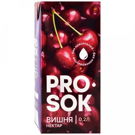 Нектар Pro Sok Вишневый, 0,2 л