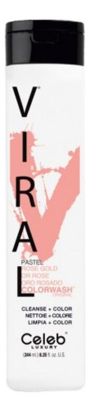 Шампунь для яркости цвета волос Viral Shampoo 244мл: Rose Gold концентрат для волос wella professionals усилитель яркости а color brilliance