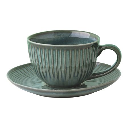 Чашка с блюдцем Easy life Gallery 0,25 л зеленый