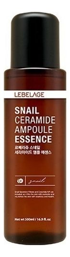 Эссенция для лица с муцином улитки и церамидами Snail Ceramide Ampoule Essence 500мл