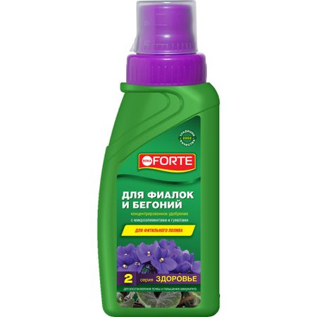 Удобрение Bona Forte для фиалок и бегоний серия Здоровье, 285 мл