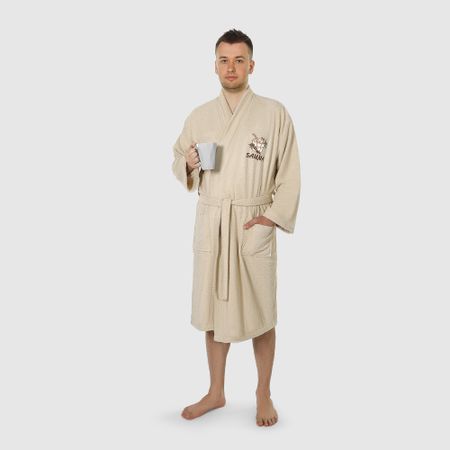 Халат мужской махровый Asil Sauna Kimono brown L