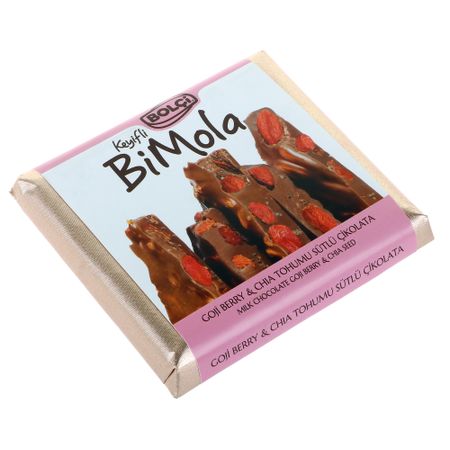 Шоколад молочный Bolci Ягоды годжи и семена чиа 70 г