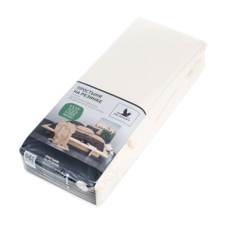 Простыня на резинке Belashoff 90х200 см Кремовый