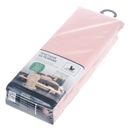 Простыня на резинке Belashoff 90х200 см Пудровый