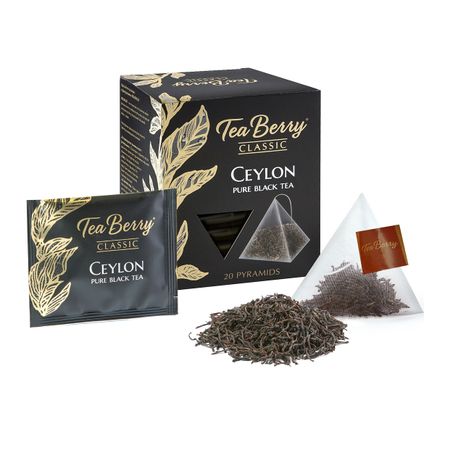 Чай черный TeaBerry Цейлон 20 пакетиков