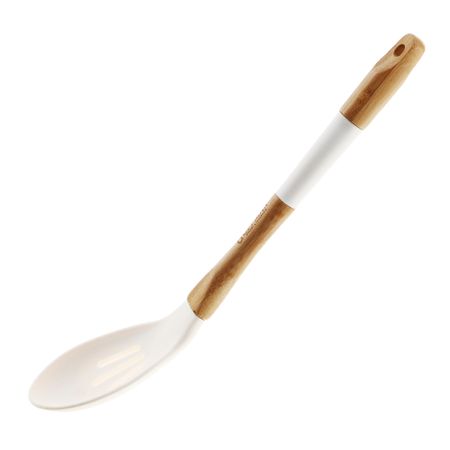 Ложка силиконовая Guffman с прорезями 36 см белая