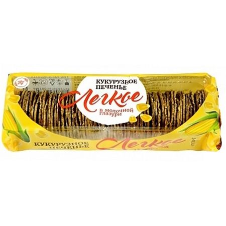 Кукурузное печенье Продпоставка Легкое в молочной глазури, 145 г